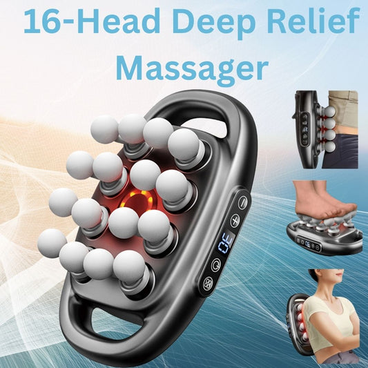 “Sanrova PulsePro™ – 16-Head Deep Relief Massager”