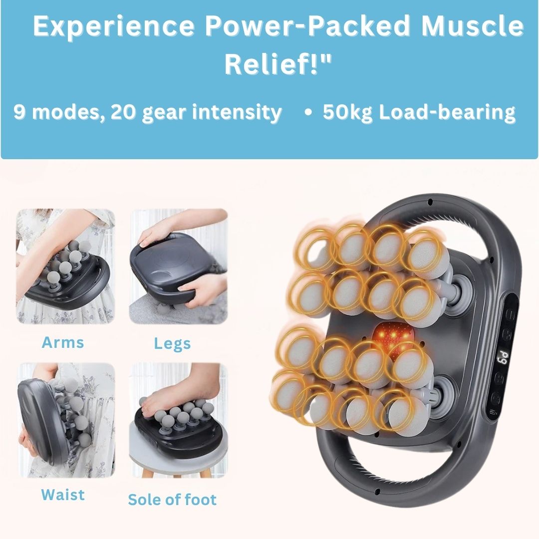 “Sanrova PulsePro™ – 16-Head Deep Relief Massager”