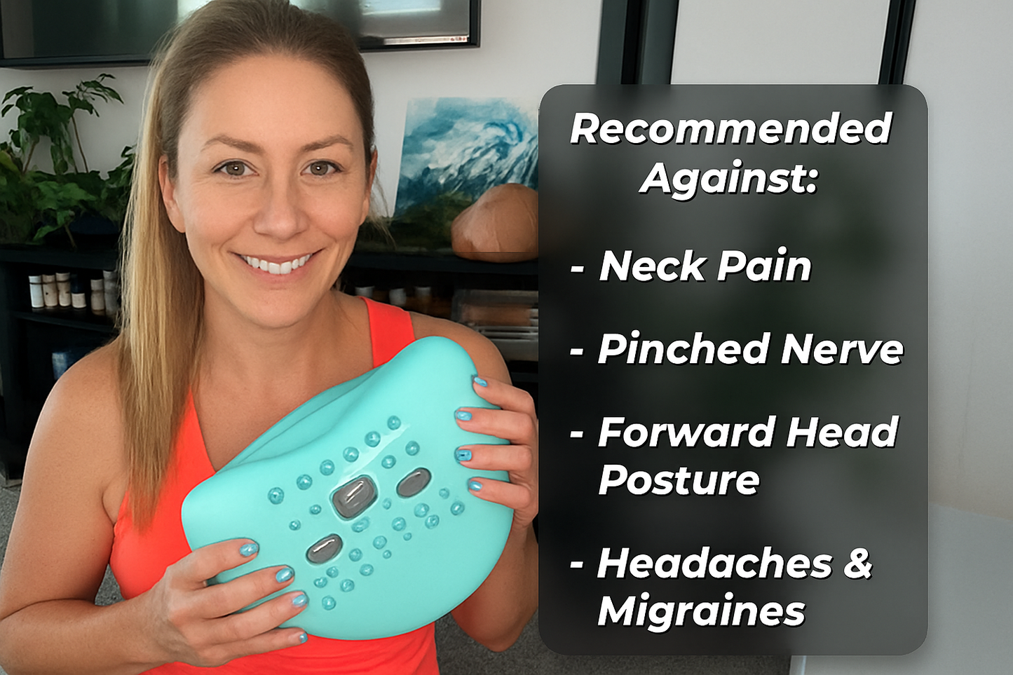 Sanrova™ Deep Relief Cervical Pillow – Heat & Neck Stretch Therapy